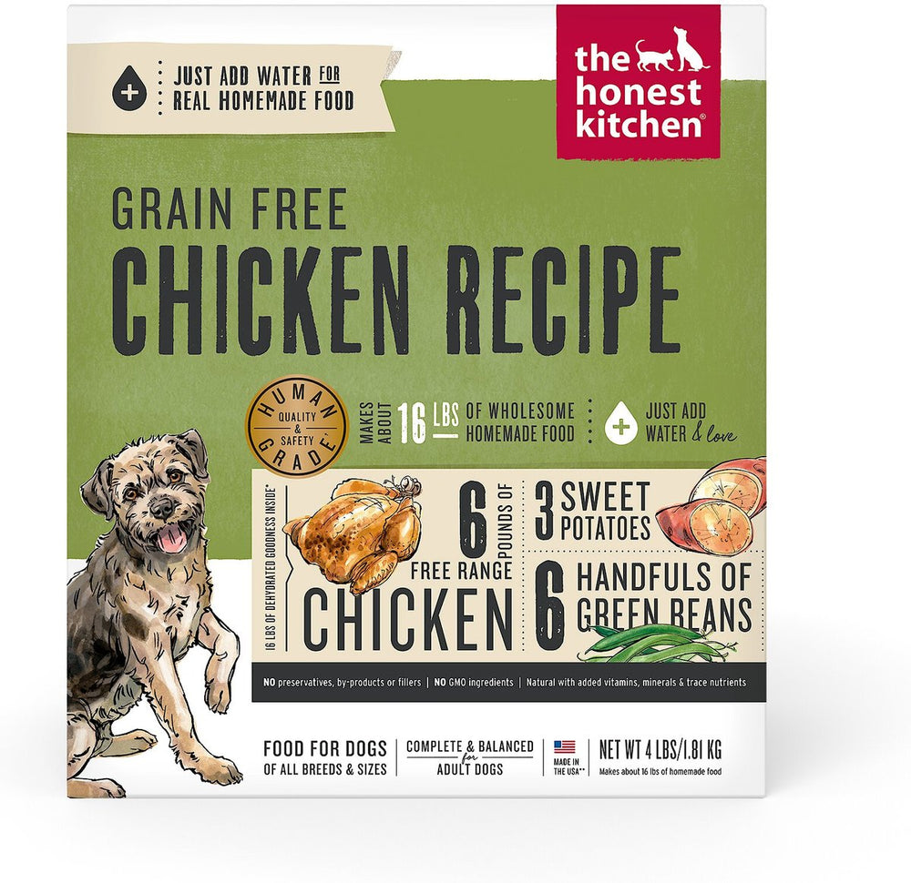 The Honest Kitchen Grain Free Chicken Recipe Dehydrated Dog Food