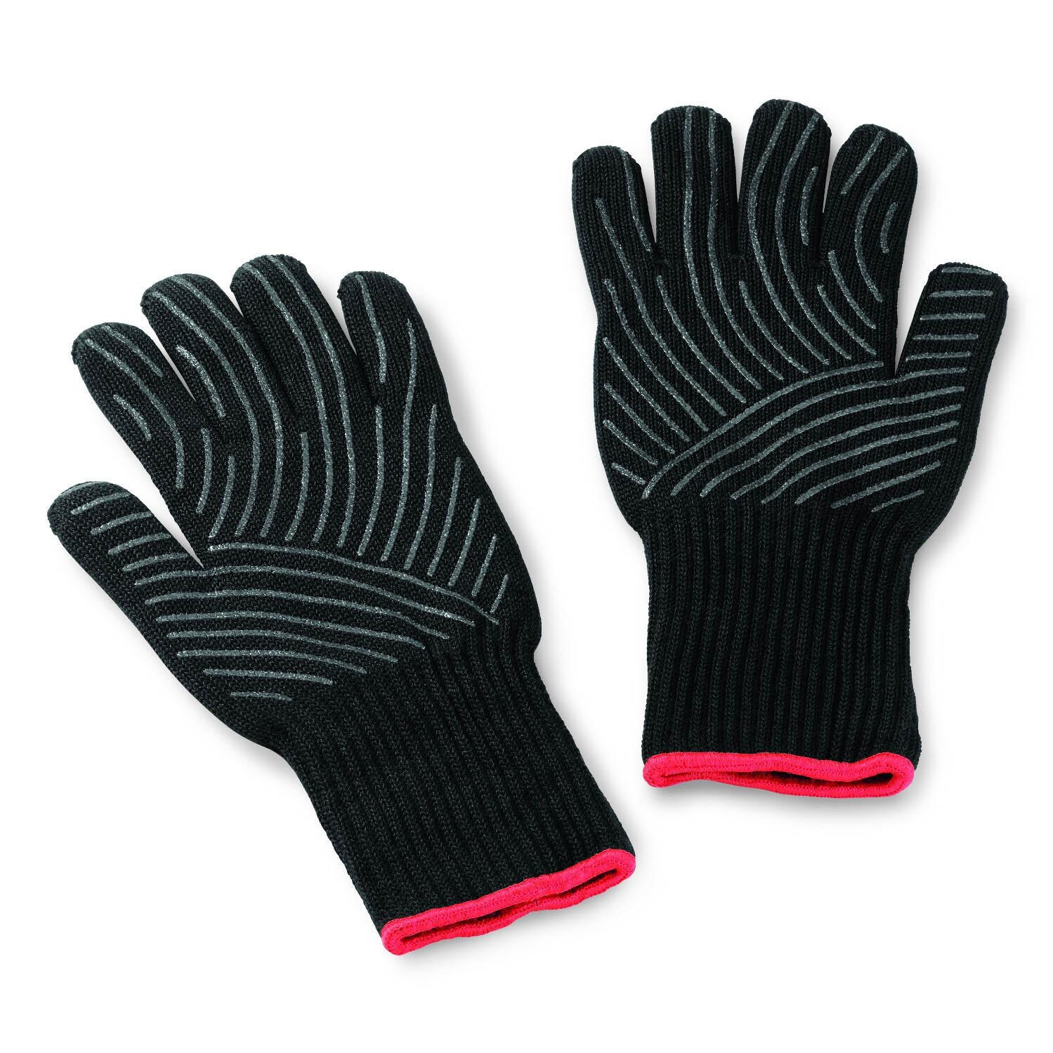 Weber 6535 Premium Large / Extra-Large Grill Gloves With Silicone Grip Pattern Palm