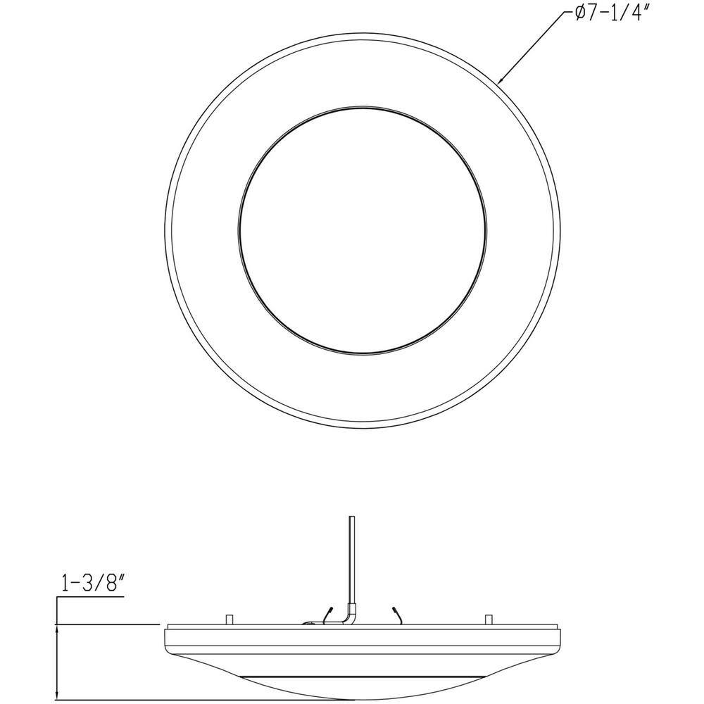 Progress Lighting White LED Flush Mount P810014-028-30