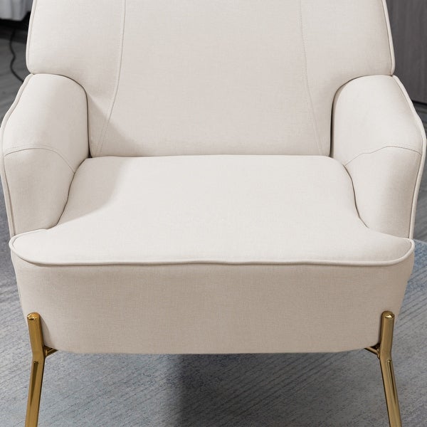 Upholstered Modern Arm Accent Chair