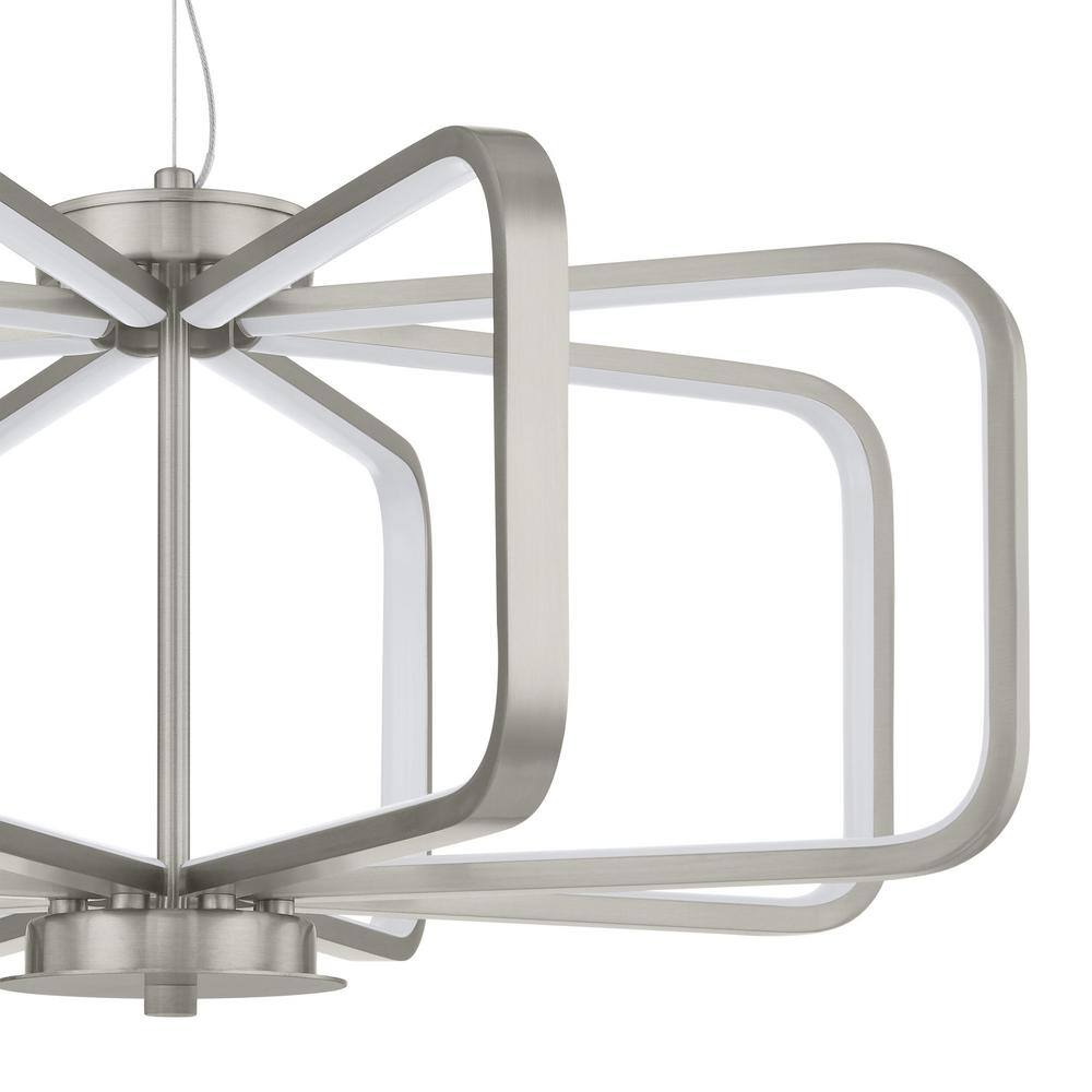 Hampton Bay Birmingham 35-Watt Brushed Nickel Integrated LED Pendant HD7995A2