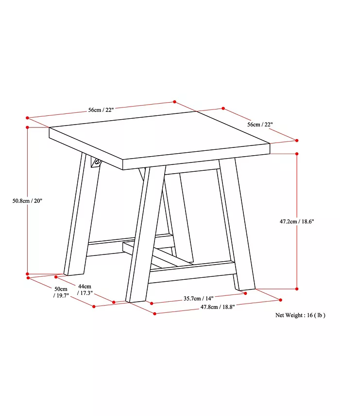 Simpli Home Ramsee Side Table