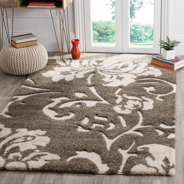 Florida Shag Sg458 Power Loomed Area Rug Safavieh