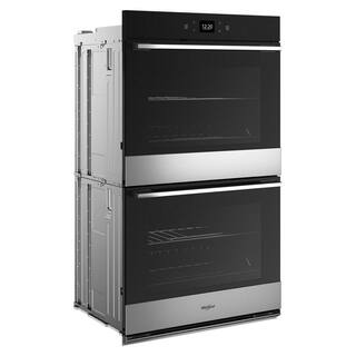 Whirlpool 30 in. Double Electric Wall Oven with Convection Self-Cleaning in Fingerprint Resistant Stainless Steel WOED5930LZ