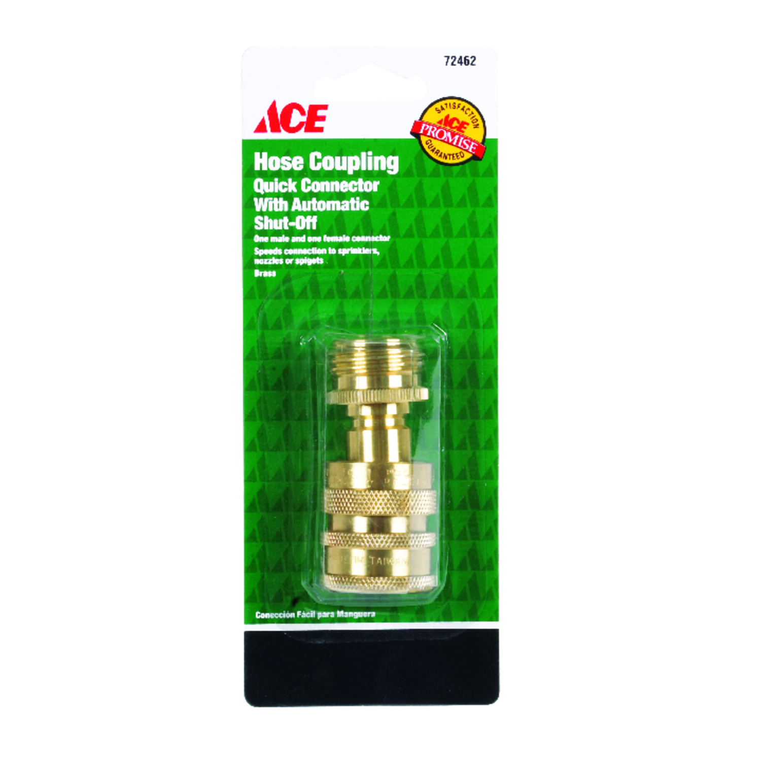 Ace Brass Threaded Male/Female Quick Connector Coupling