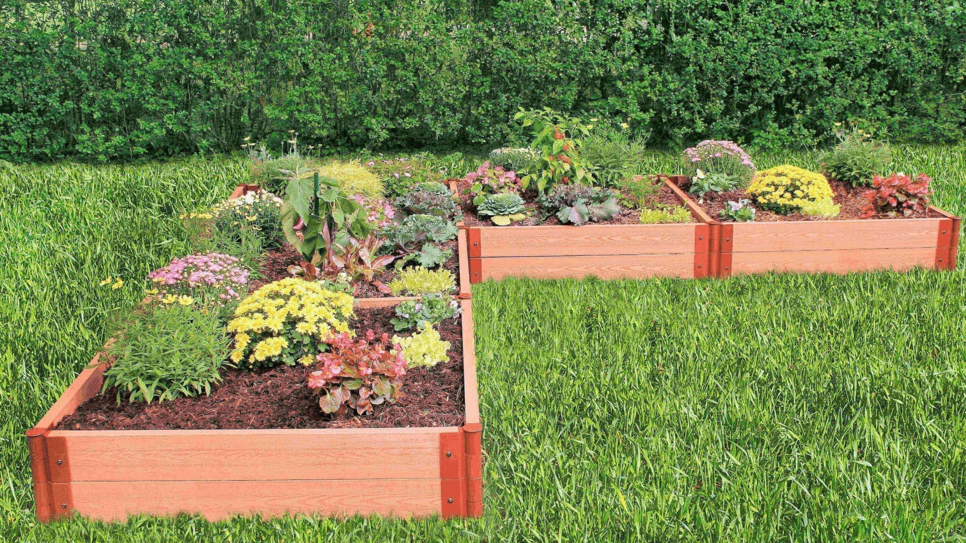 'L-Shaped' 12' x 12' Raised Garden Bed