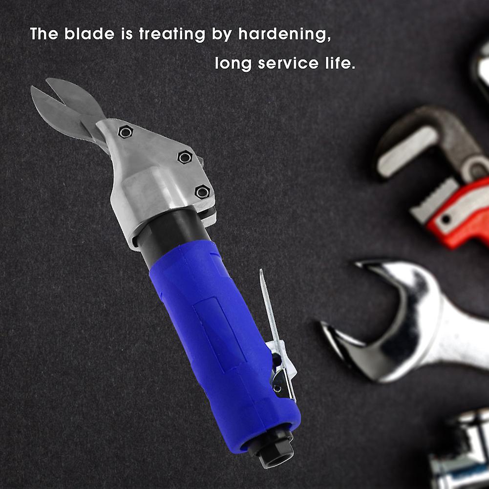 Industrial Straight Type Handheld Air Scissors Pneumatic Cutting Tool(blue)