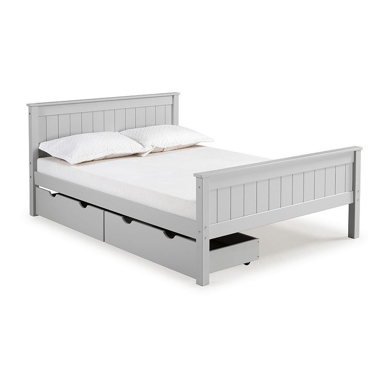 Alaterre Furniture Harmony Full Storage Platform Bed