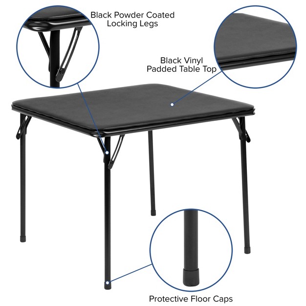 Onesstop Kids 3 Piece Folding Table And Chair Set Kids Activity Table Set