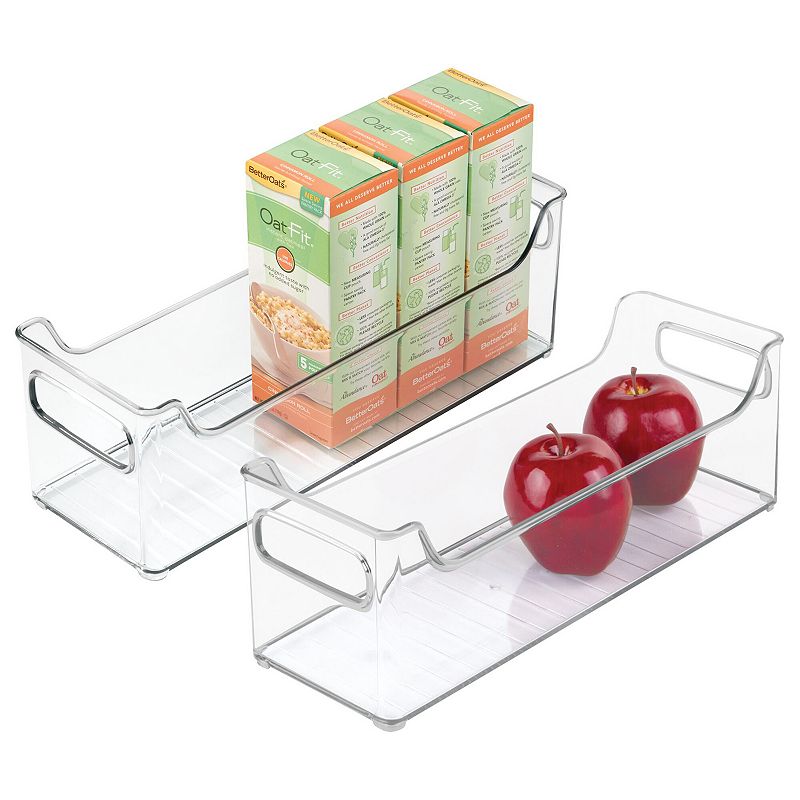 iDesign 2-Piece Fridge and Freezer Storage Organizer Bin Set