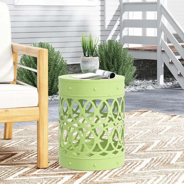 Metal end Table Large ，Green