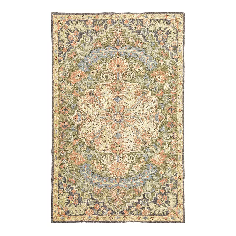 StyleHaven Andover Persian Medallion Handmade Wool Area Rug