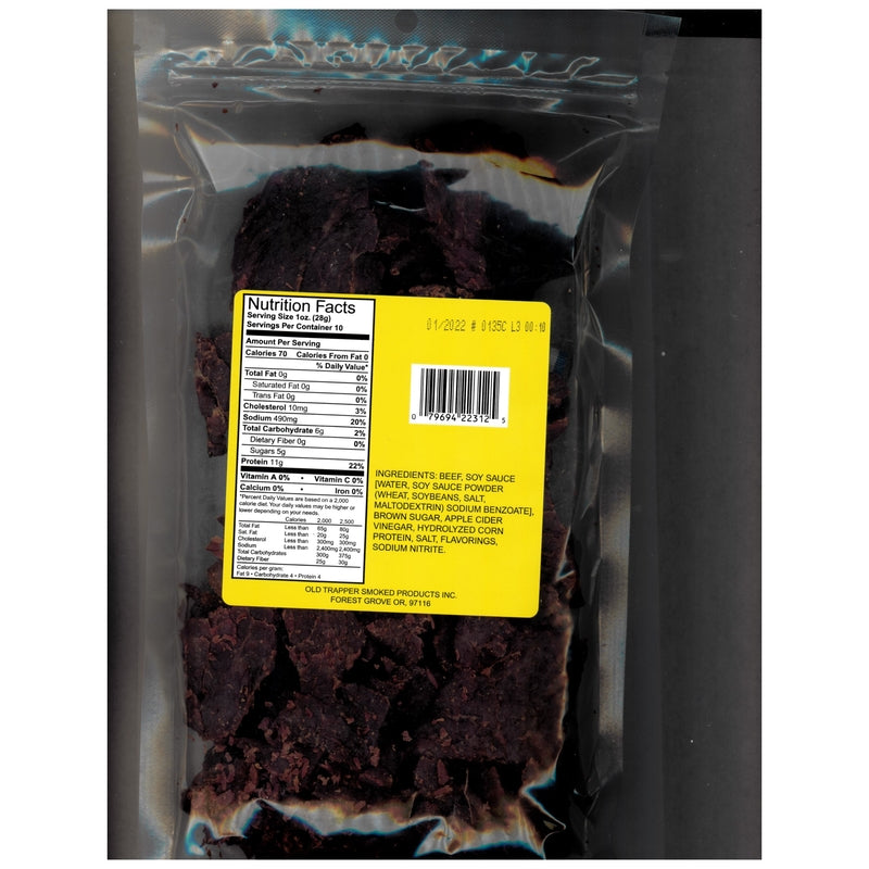 BEEF JERKY TERIYAKI 10OZ