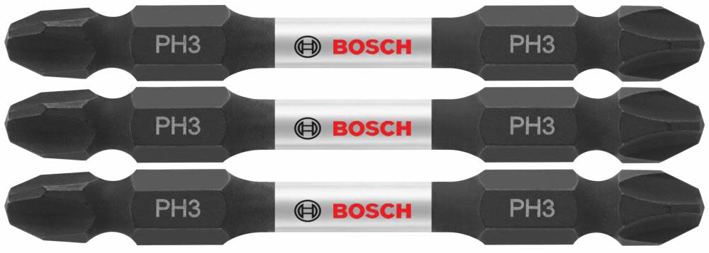 Bosch 3 pc. Impact Tough 2.5 In. Phillips #3 Double-Ended Bits ITDEPH32503 from Bosch