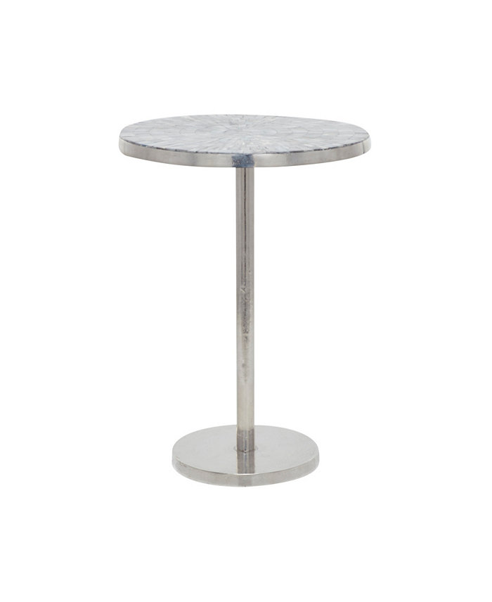 Rosemary Lane Aluminum Contemporary Accent Table