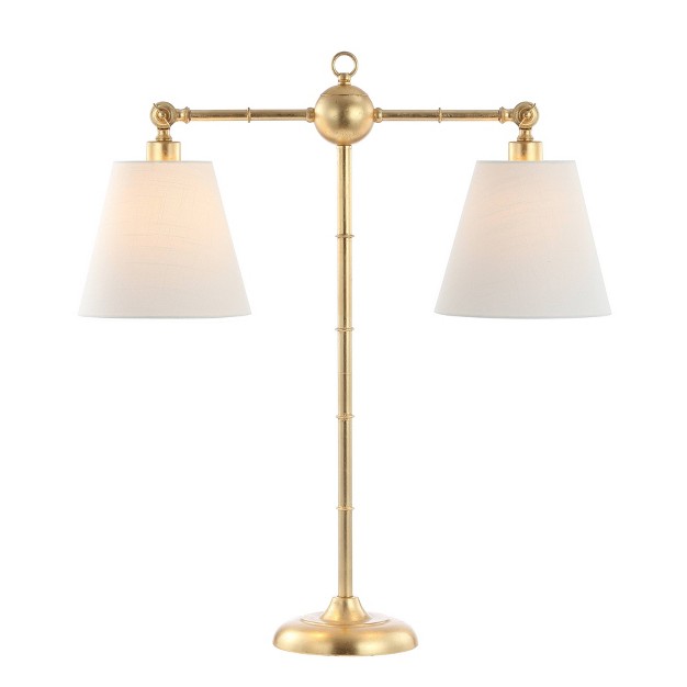 Metal Ruth Library Table Lamp includes Led Light Bulb Gold Jonathan Y