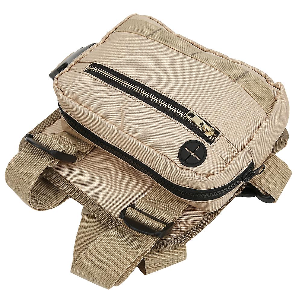 Multi Function Large Capacity Chest Bag Outdoor Hiking Travel Bag Khaki For Men andamp; Women