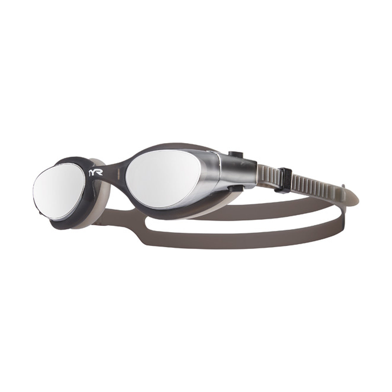 TYR Vesi Mirrored Black and Brown Swimming Sport Goggles