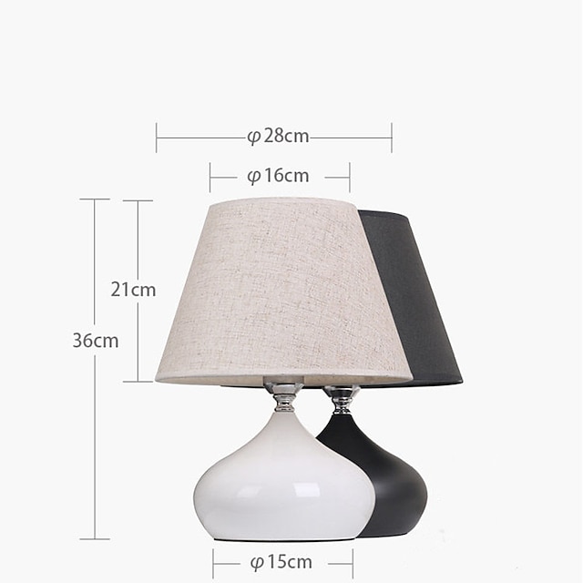 Table Lamp / Bedside lamps Multi-shade / LED / Touch Sensor Rustic / Lodge / Nordic Style For Living Room / Bedroom Metal White