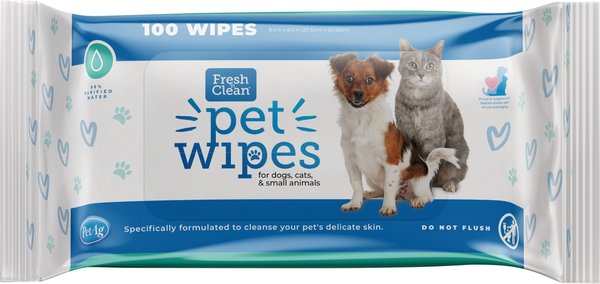 PetAg Cat Dog and Small-Pet Wipes， 100 count