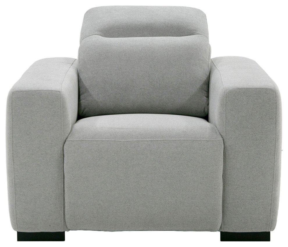 Divani Casa Bode Modern Grey Fabric Recliner Chair   Modern   Recliner Chairs   by Vig Furniture Inc.  Houzz