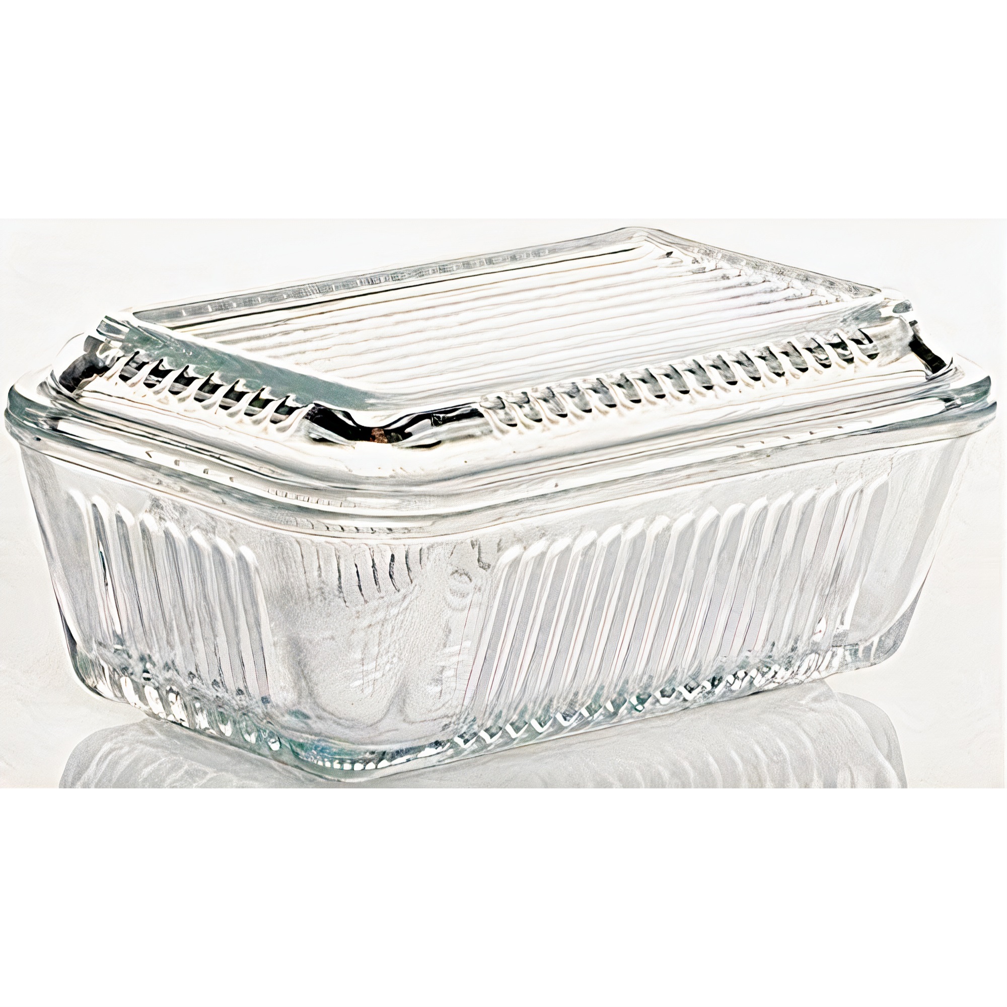 Farm Covered Butter Dish 4.25x2.25x2.75