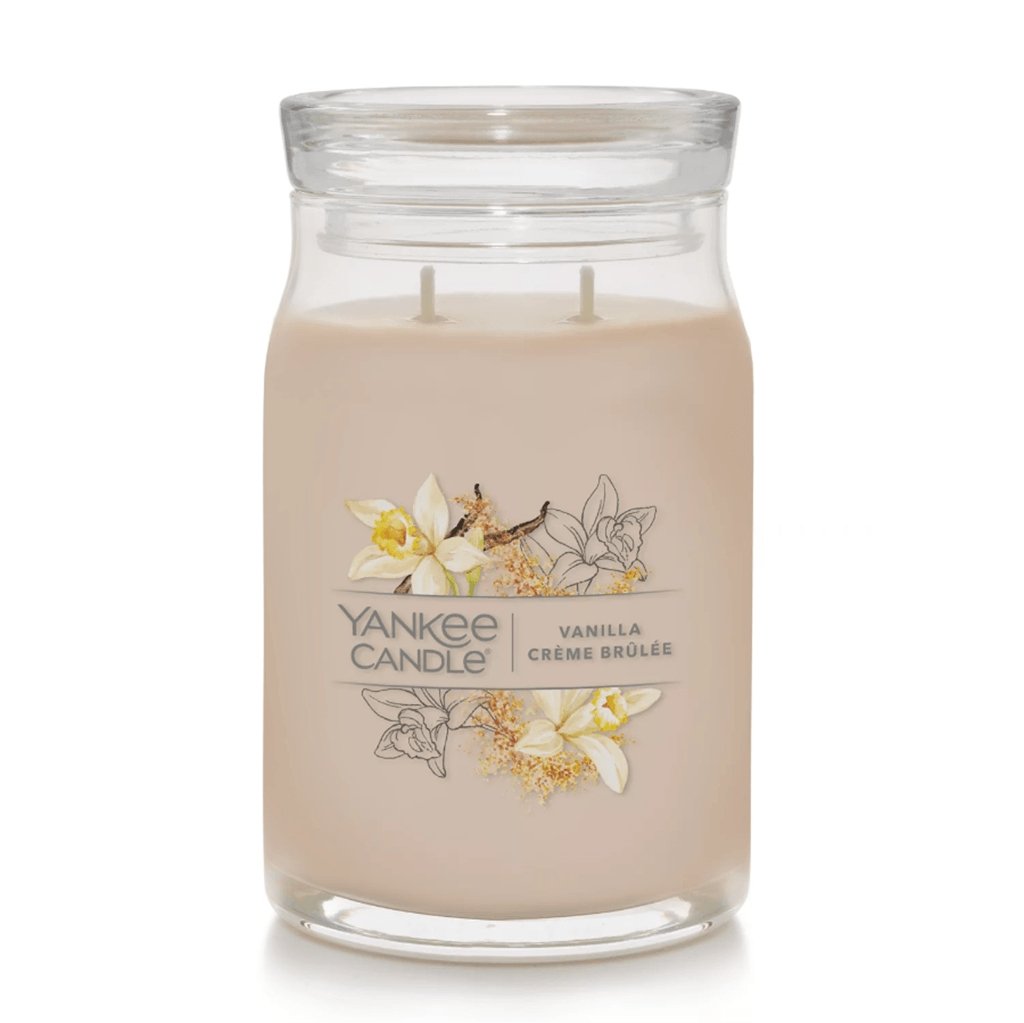 Yankee Candle  Signature Large Jar Candle in Vanilla Crème Brûlée