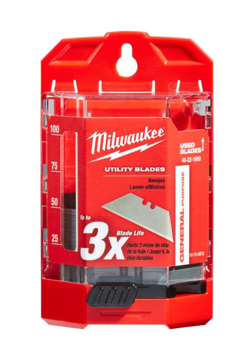 MW 50-Piece General Purpose Utility Blades with Dispenser 48-22-1950 from MW