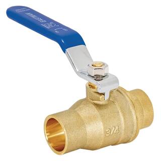 EASTMAN 34 in. x 34 in. Brass Sweat C x C Heavy Duty Full Port Ball Valve 20063LF