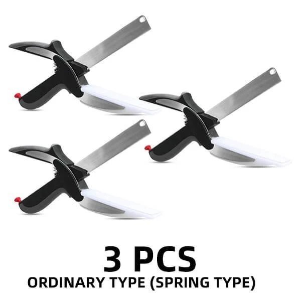 2-in-1 Knife and Built-in Cutting Board Food Chopper