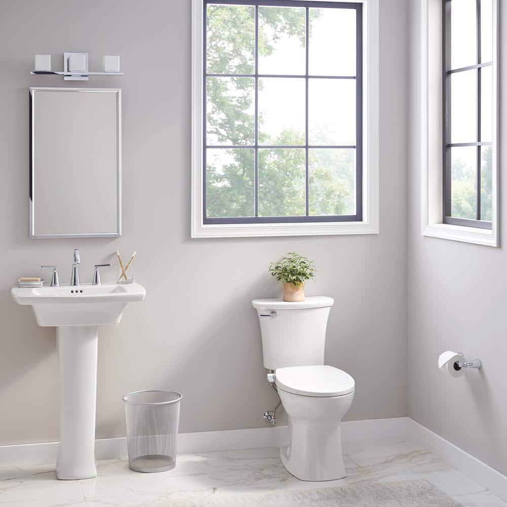 American Standard AquaWash Slim Non Electric Slow Close Bidet Seat for Elongated Toilets in White