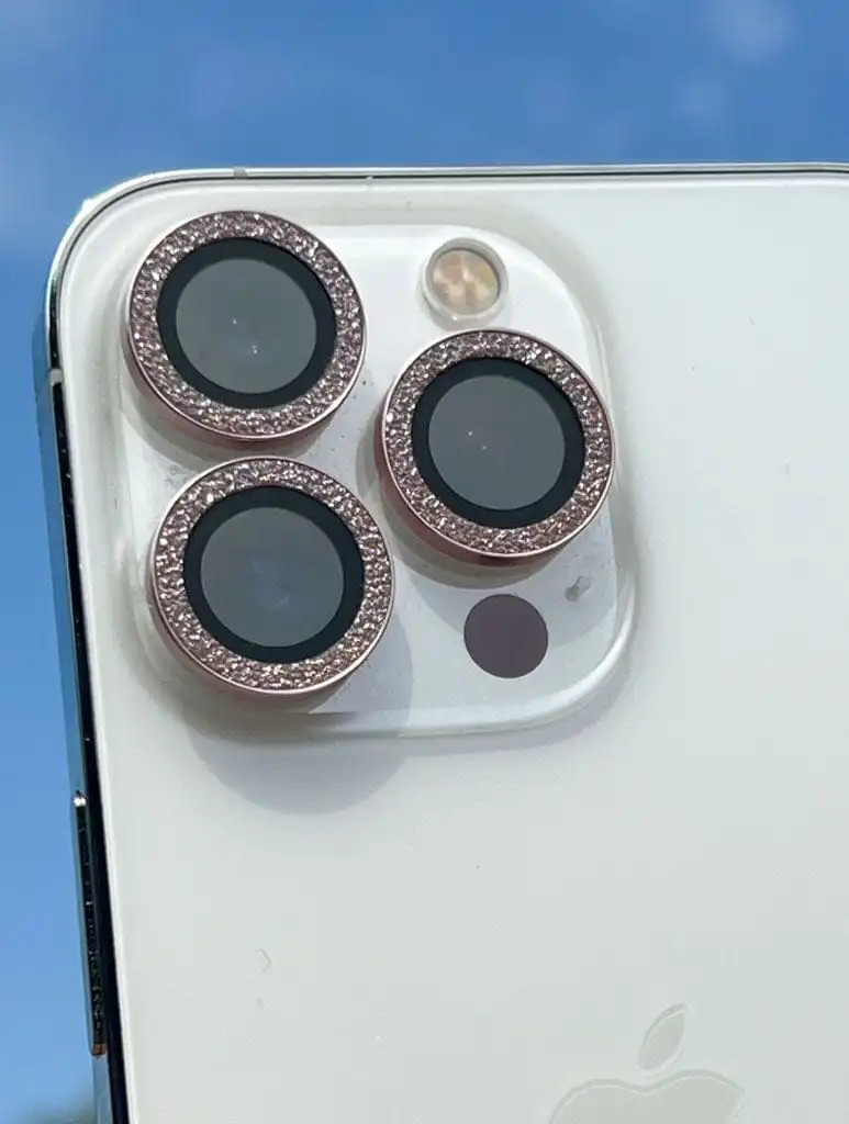Pink Glitter Camera Hole Cover