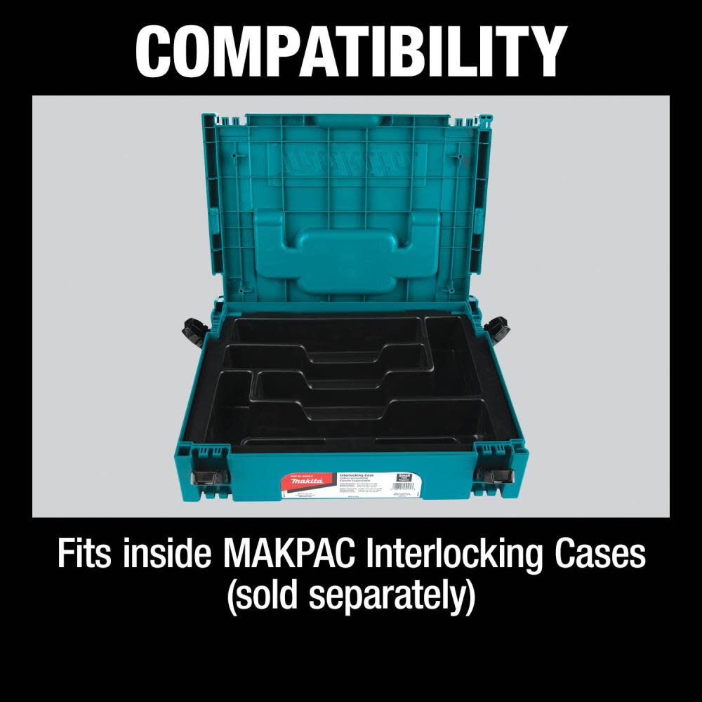 Makita MAKPAC Interlocking Case Hand Tool Insert Tray P-83668 from Makita