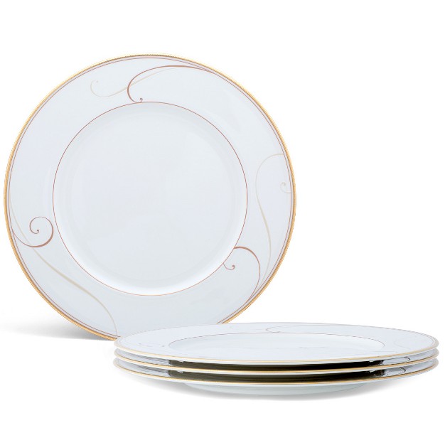 Noritake Golden Wave Set Of 4 Dinner Plates