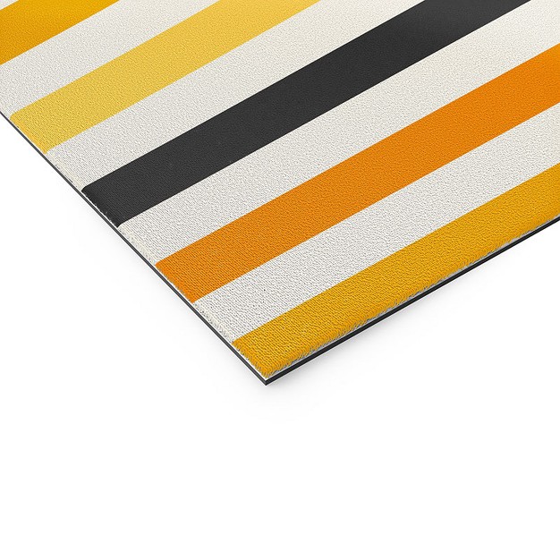 Avenie Halloween Stripes Welcome Mat Society6