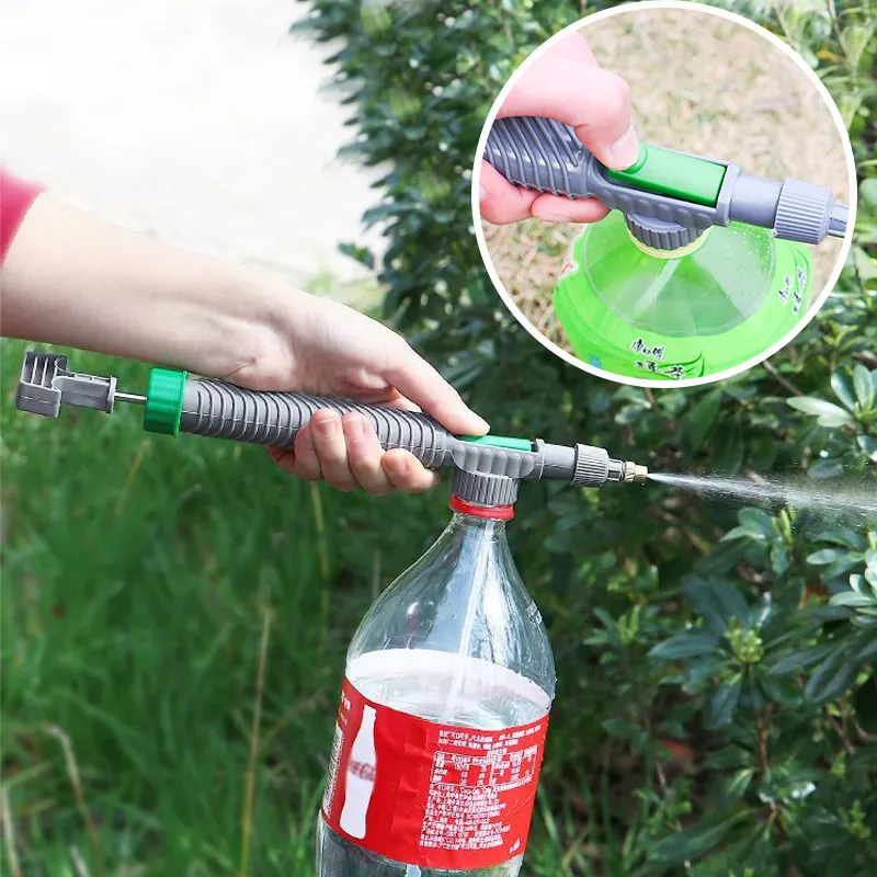 Garden Watering Tool Sprayer Manual High Pressure Air Pump Sprayer Adjustable Drink Bottle Spray Head Nozzle Agriculture Tools