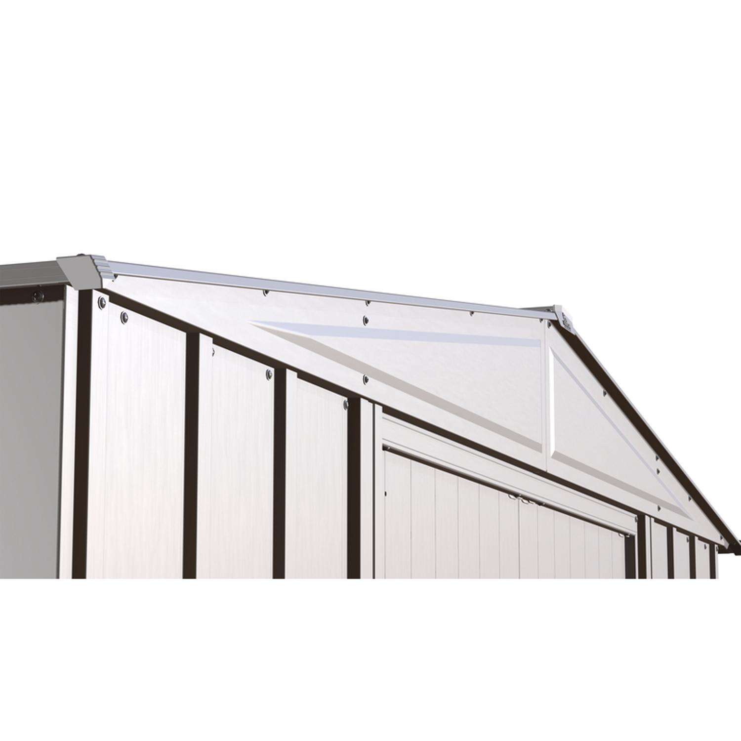 Arrow Classic 8 ft. x 6 ft. Metal Vertical Peak Storage Shed without Floor Kit