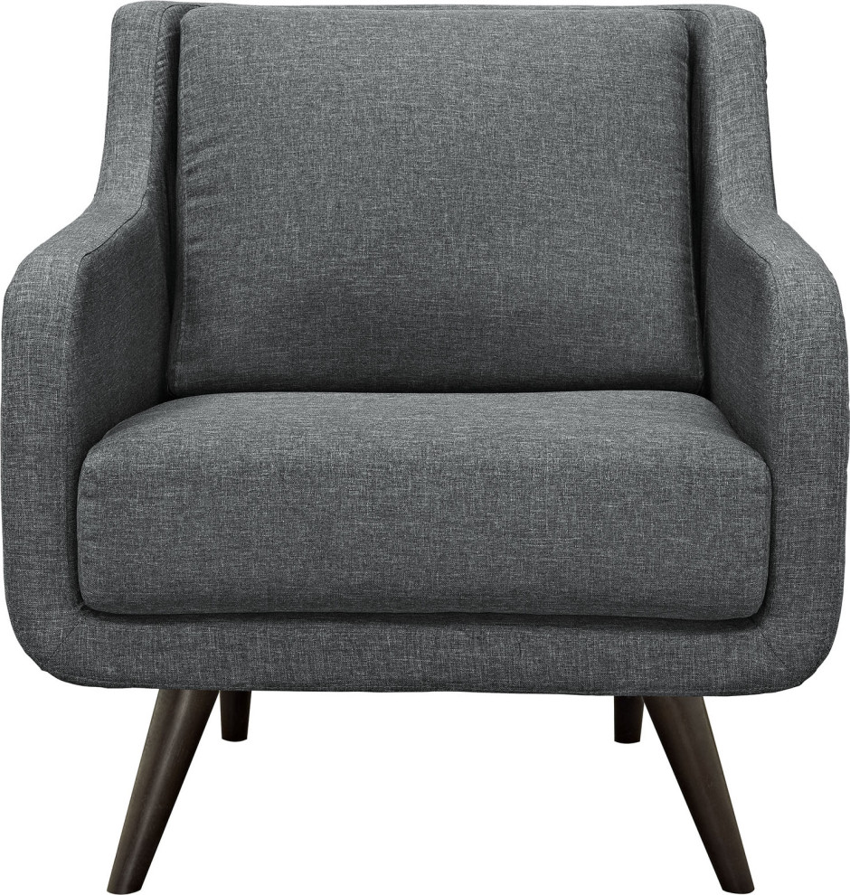 Sonia Upholstered Armchair   Midcentury   Armchairs And Accent Chairs   by HedgeApple  Houzz