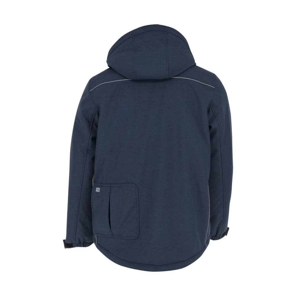 DW Mens Heated Kit Soft Shell Jacket with Sherpa Lining ted Navy Small DCHJ101D1-S from DW