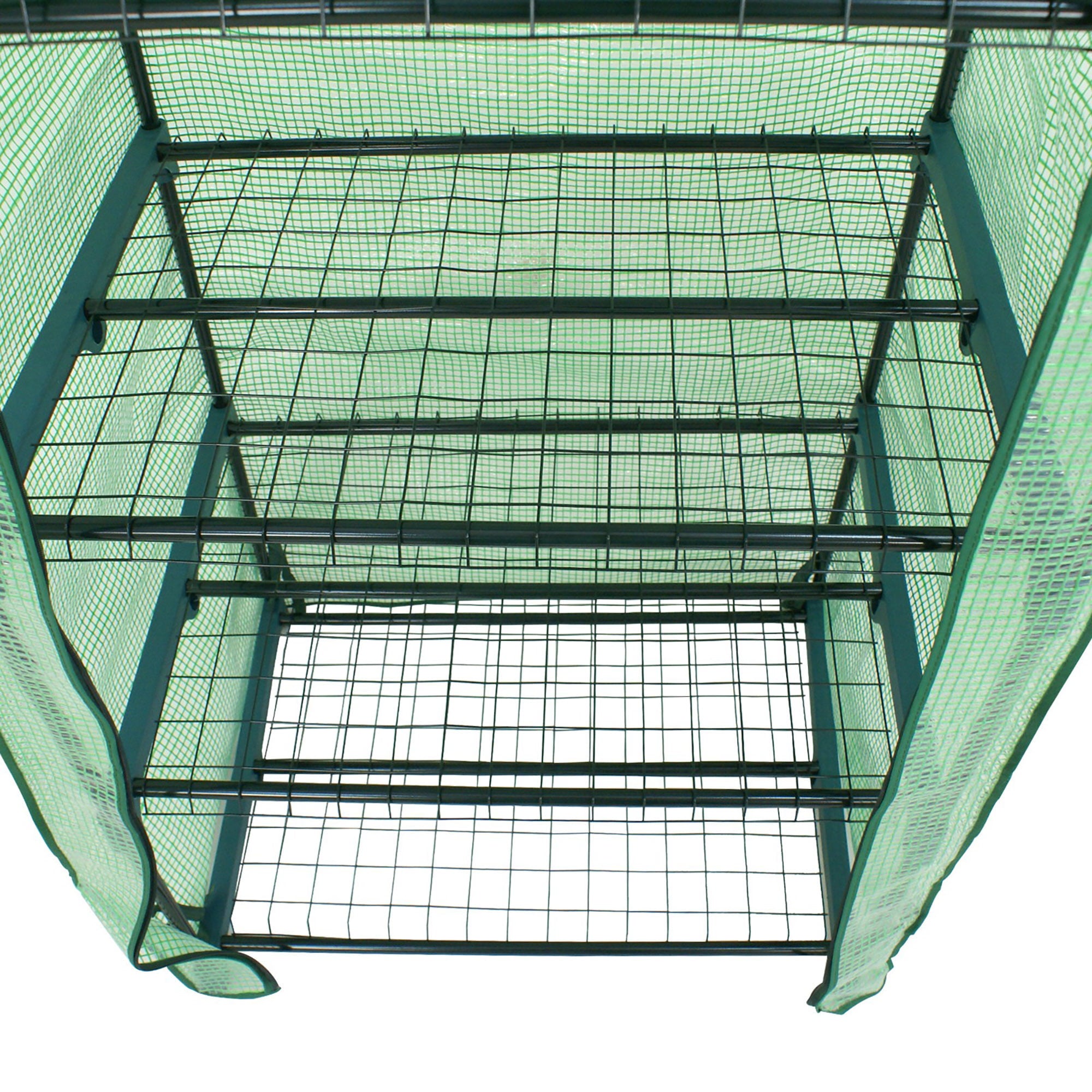 ZENY Anti-UV PE Cover MIni Walk-in 4 Tiers Waterproof Greenhouse 27.3 x 19  x 63