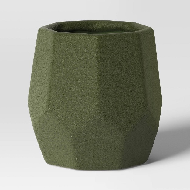 Geared Geometric Ceramic Indoor Outdoor Planter Pot