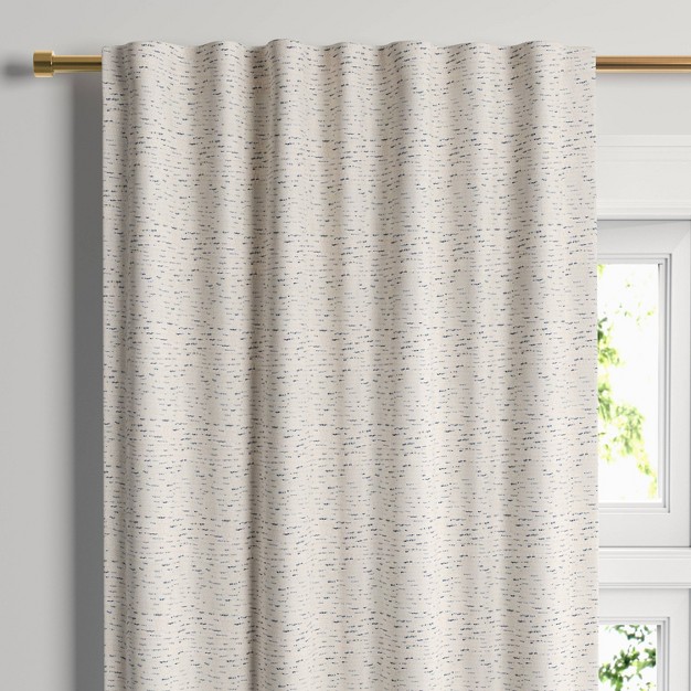 1pc Blackout Doral Window Curtain Panel Cream