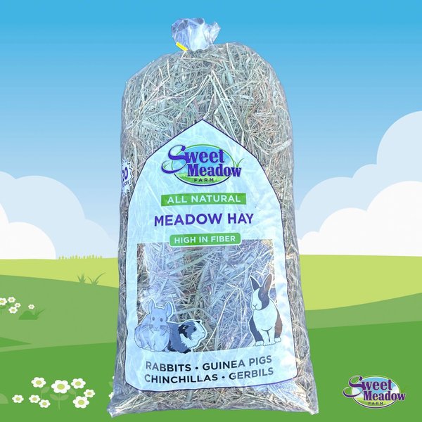 Sweet Meadow Farm Sweet Meadow Hay Small Pet Food， 20-oz bag