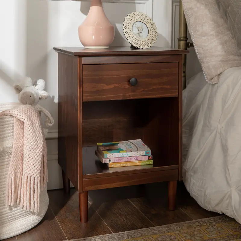 Spencer Classic Walnut Nightstand - Walker Edison