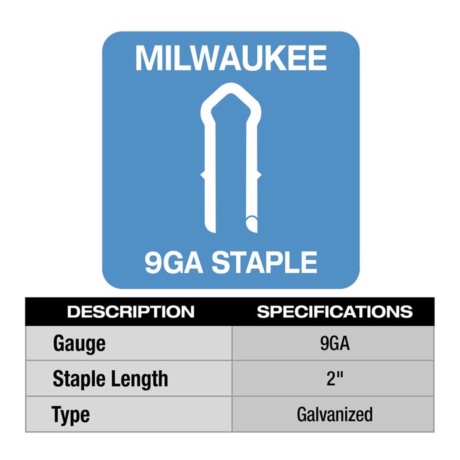 MW 3/4 in. W X 2 in. L 9 Ga. Diamond Crown Staples 960 pk