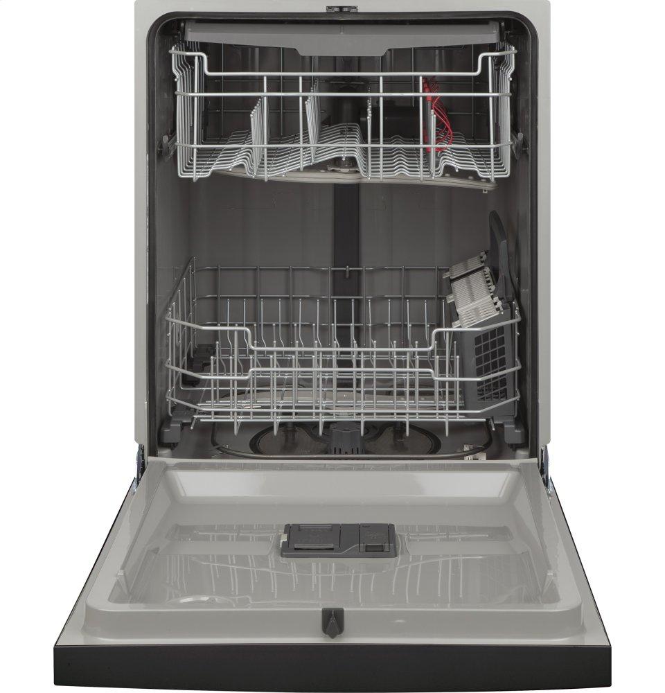 Ge Appliances GDF630PGMBB Ge® Front Control With Plastic Interior Dishwasher With Sanitize Cycle & Dry Boost