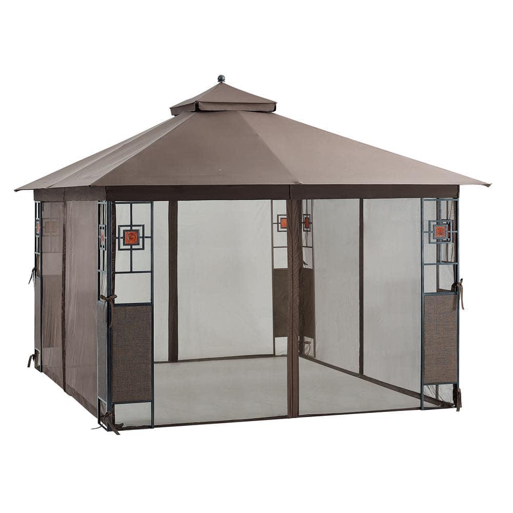 APEX GARDEN 10 ft x 12 ft RosaBella Gazebo with Mosquito Net