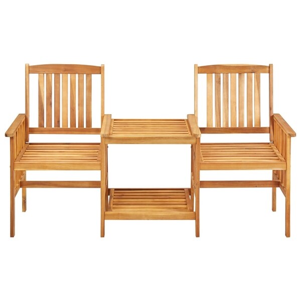 vidaXL Patio Chairs with Tea Table 62.6