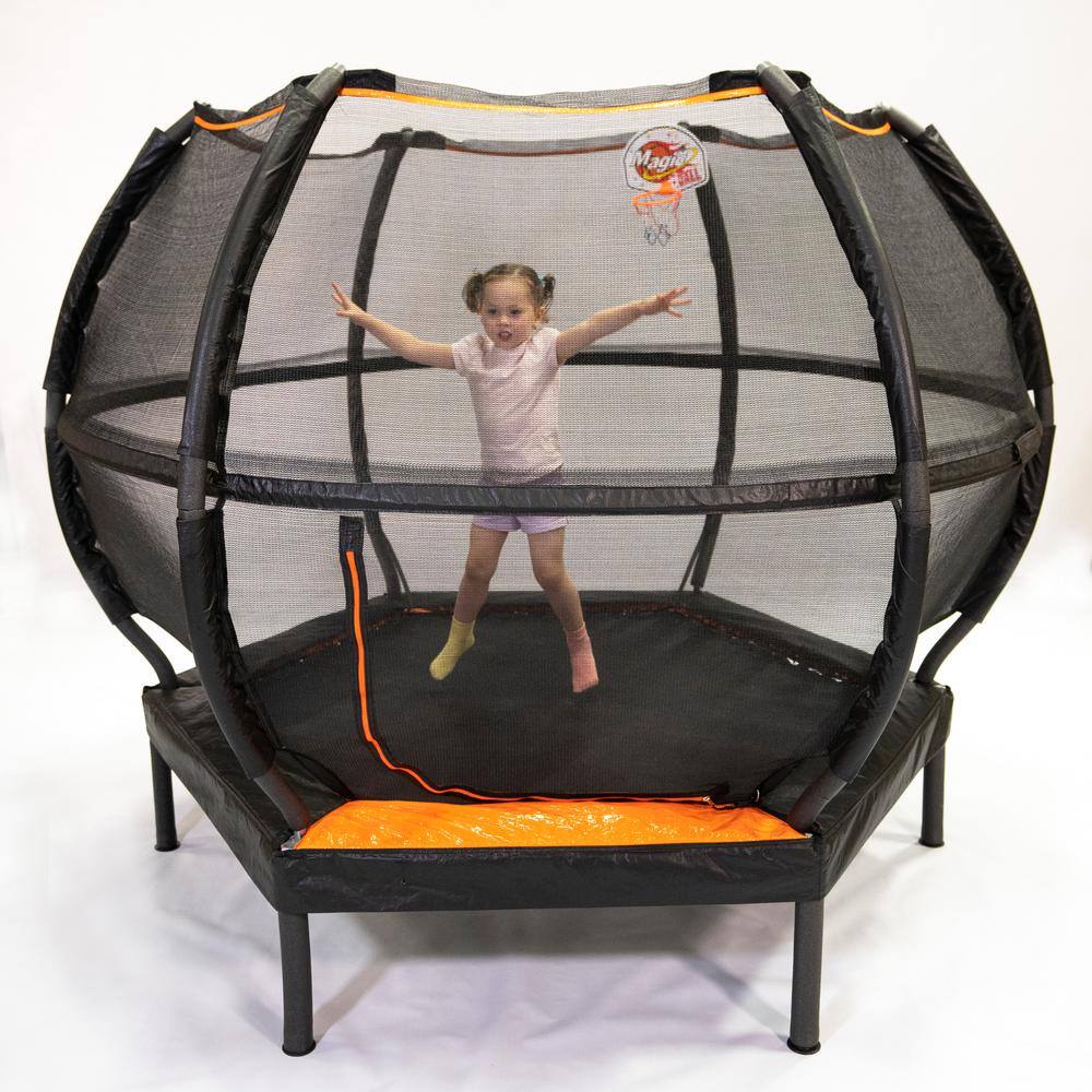 JumpKing 7 ft. Hexagonal ZorbPOD with hardback hoop and ball JK7HXZP