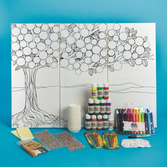 S S Worldwide Triptych Tree Collaborative Craft Ki...